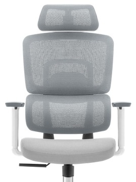 Fotel biurowy ergonomiczny obrotowy Hell's Chair HC- 1051 Szary TKANINA