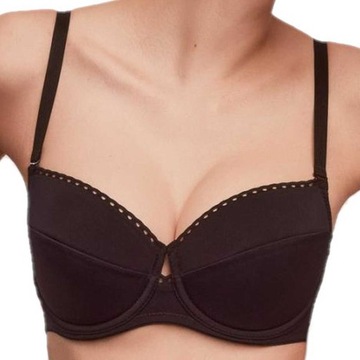 Biustonosz usztywniany Elena Alles czarny 75G
