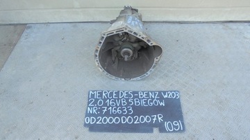 SKRZYNIA BIEGÓW MERCEDES W203 2.0 B 00-07r 716633