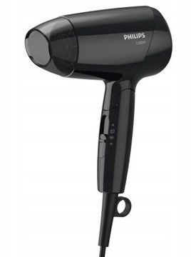 Suszarka do włosów Philips BHC010/10 1200W Składana turystyczna Czarna
