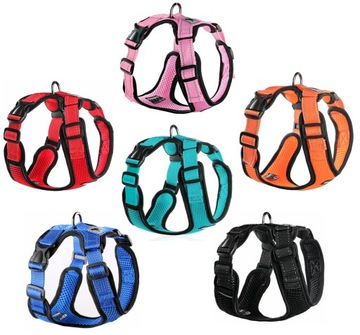 Прочная, не давящая шлейка для собак, светоотражающая, размер L.