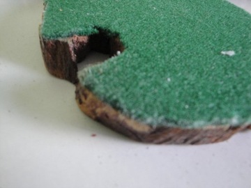 блюдца подставки ствол древесины ручная работа