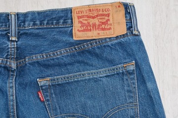 LEVIS 501 JEANS spodnie męskie granatowe klasyczne PREMIUM 34/32 pas 90