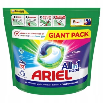 Ariel All-in-1 Капсулы с жидкостью для стирки 72 стирки