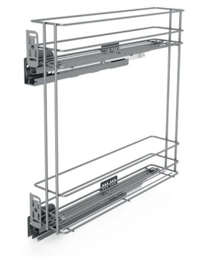 Kosz cargo dolne cichy domyk 15 2P NOMET srebrny