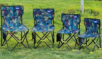 Krzesło Turystyczne Wędkarskie Składane MOCNE L