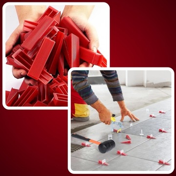 КЛИНИ ДЛЯ УКЛАДКИ ПЛИТКИ, СИСТЕМЫ ВЫРАВНИВАНИЯ, 100 ШТ.