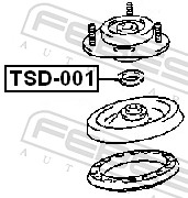 FEBEST TSD-001 KROUŽEK TĚSNĚNÍ DRŽÁKY TLUMIČE