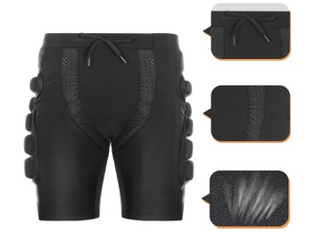 SPODNKI OCHRONNE CHULAJNOGA ROLKI WYCZYNOWE RELAXYEE S CZARNE SKATE