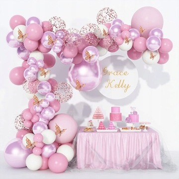 Zestaw Balony Girlandy do Dekoracja 123 sztuk INS