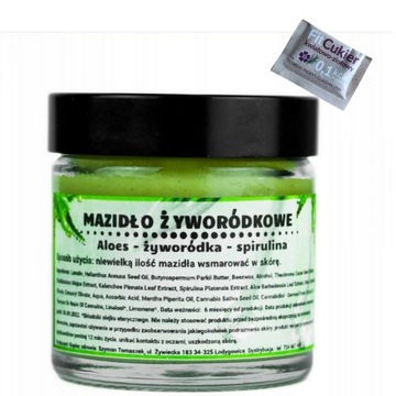 MAŚĆ ŻYWORÓDKOWA żyworódka spirulina aloes 60ml