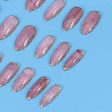 KRÓTKIE SZTUCZNE PRASY DO PAZNOKCI DŁUGIE DZIEWCZYNY 24 SZT