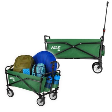 NILS ТУРИСТИЧЕСКИЙ СКЛАДНОЙ ПЛЯЖНЫЙ ПРИЦЕП, ТРАНСПОРТ, КЕМПИНГ, ПЛЯЖ