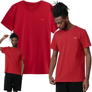 T-SHIRT SPORTOWY 4F KOSZULKA MĘSKA BAWEŁNIANA TRENINGOWA BASIC R XL