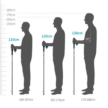 Naturehike Кемпинг Сверхлегкий складной регулируемый треккинговый комплект из 4 предметов