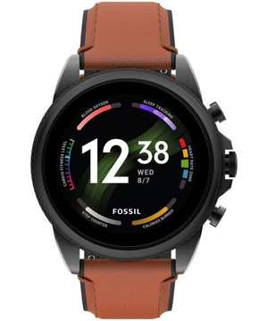 Zegarek Fossil Gen 6 FTW4062 Brązowy Smartwatch