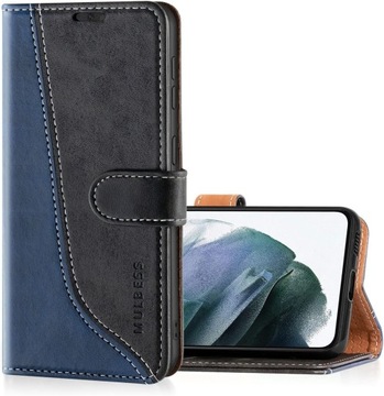 Mulbess Etui z klapką portfel Samsung Galaxy J3 Duos 2017 ekoskóra granat