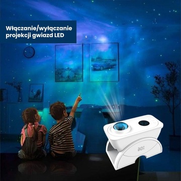 Inteligentny projektor nocnego nieba BOT S3 - music & flexible, niebieski