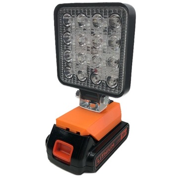 MOCOWANIE LAMPA ROBOCZA LED DO BLACK DECKER 18V
