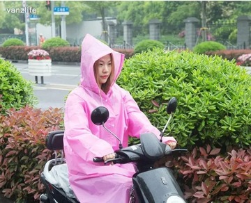 Vanzlife с толстым водонепроницаемым дождевиком для пешего туризма и велоспорта на открытом воздухе с капюшоном