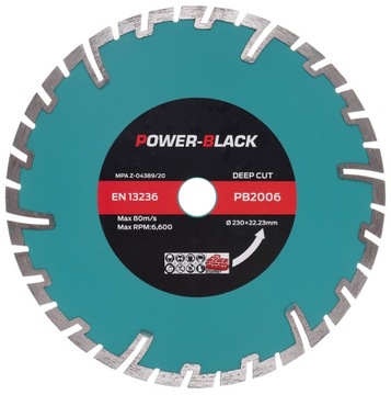 АЛМАЗНЫЙ ДИСК 230 X 22,2 ГЛУБОКАЯ РЕЗУЮЩАЯ МОЩНОСТЬ