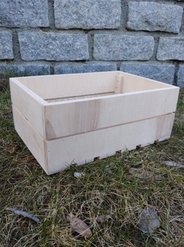ДЕРЕВЯННАЯ КОРОБКА 31x22x12 ПРИРОДНЫЙ АТЛАС