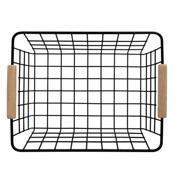 Корзина, черный металлический контейнер, органайзер-чердак.