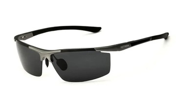 Męskie okulary przeciwsłoneczne VEITHDIA z aluminium i magnezu,
