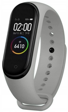 PASEK DO XIAOMI MI BAND 3 / XIAOMI MI BAND 4 MOCNA OPASKA ZAMIENNA - SZARY