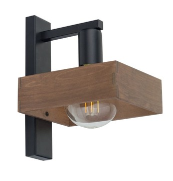 Lampa kinkiet metal drewno loft ROBIN 32218 S