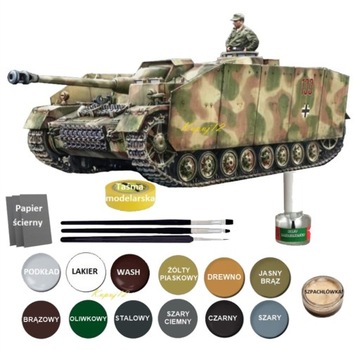 Sd.Kfz.167 Niemieckie działo samobieżne plastikowy model do sklejania