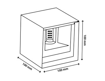 Настенный светильник для сада Наружный настенный светильник UP DOWN + LED G9 5W
