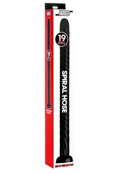 SPIRAL HOSE - 19 INCH LONG - BLACK DUŻE WIBRATORY