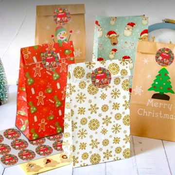 РОЖДЕСТВЕНСКИЕ НАКЛЕЙКИ С РОЖДЕСТВОМ ДЕКОРАТИВНЫЕ ДЛЯ ПОДАРКОВ РОЖДЕСТВЕНСКИЙ НАБОР 24 ШТ.