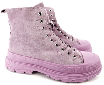 SEASTAR БОТИНКИ КРОССОВКИ ВЫСОКИЕ КРОССОВКИ ФИОЛЕТОВЫЙ R37