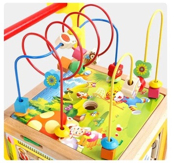 ОГРОМНЫЙ ДЕРЕВЯННЫЙ ОБРАЗОВАТЕЛЬНЫЙ КУБ 7в1 + МУЛА.