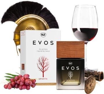 K2 EVOS SPARTA flakon 50ml perfumy do auta zapach