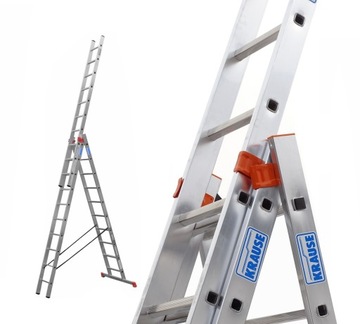 Drabina aluminiowa rozkładana 3x10 KRAUSE Tribilo