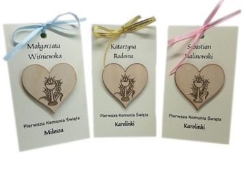 WK18A Podziękowanie + winietka na Komunię KOMUNIA