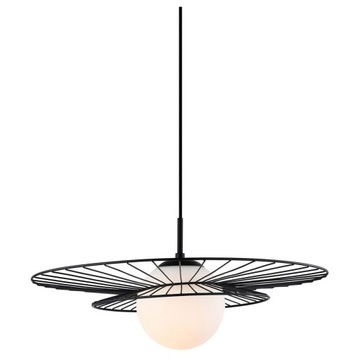 Italux Alison MDM-4001/1 BK lampa wisząca żyrandol