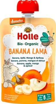 HOLLE BIO Mus z Bananów Jabłek Mango i Moreli