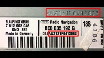 Rozkodowanie Kod do Radia AUDI # ZDALNIE WSZYSTKIE MODELE