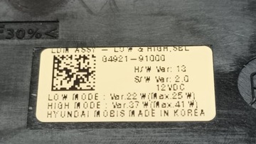 HYUNDAI I30 III MODUL SVĚTLA LED 04921-91000