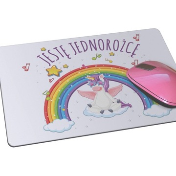 Podkładka pod myszkę mysz JEDNOROŻEC z jednorożcem
