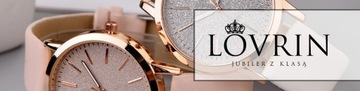 Srebrny czarny zegarek damski na skórzanym pasku elegancki na prezent