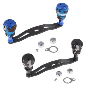 Прочная ручка катушки из углеродного волокна с тыквой из синего этиленвинилацетата.