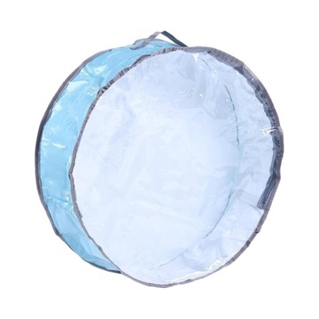 Torba do przechowywania wianków bożonarodzeniowych Wodoodporna torba świąteczna z uchwytami w kolorze niebieskim