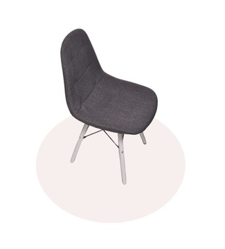 Mata podłogowa PCV pod krzesło fi 80cm okrągła 2mm