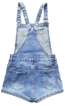 SPODENKI OGRODNICZKI DAMSKIE JEANSOWE MOM FIT JEANS