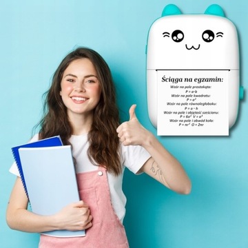 ПРИНТЕР СТИКЕРОВ ДЛЯ ФОТОГРАФИЙ DRUKUŚ Mini CAT в ПОДАРОК ​​+ БЕСПЛАТНЫЙ РУЛОН